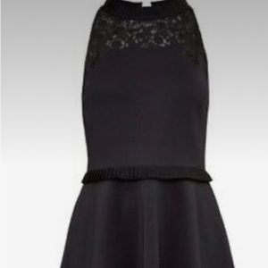 Ted Baker London Zaffron Embroidered Black Dress, size 2